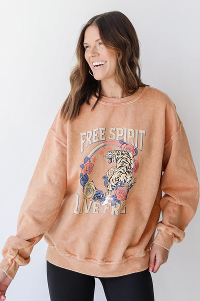 model wearing the Free Spirit Pullover