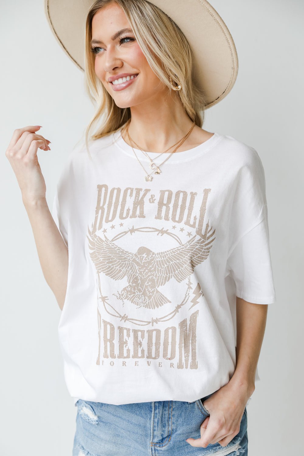 Rock & Roll Freedom Forever Graphic Tee from dress up