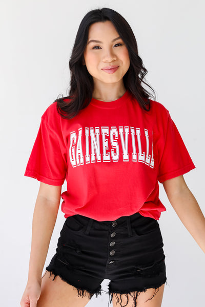 Red Gainesville Tee front view
