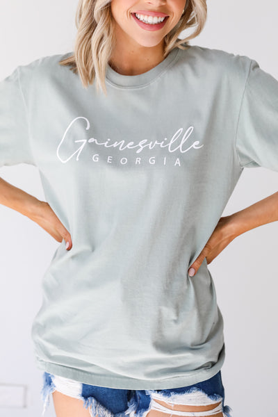 Sage Gainesville Georgia Tee on model