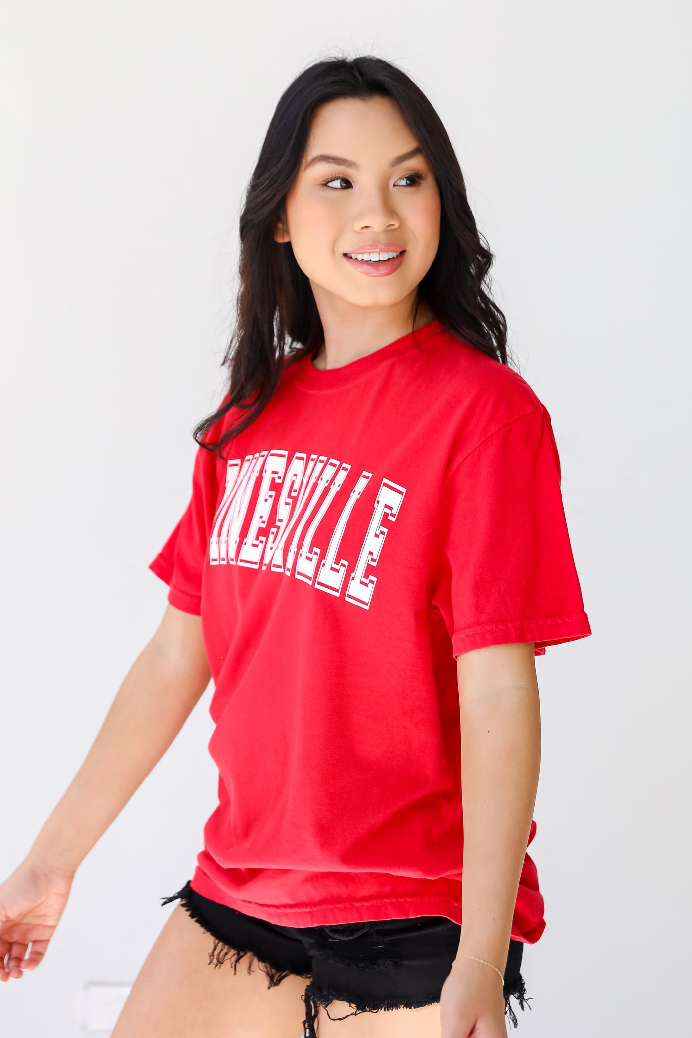Red Gainesville Tee side view
