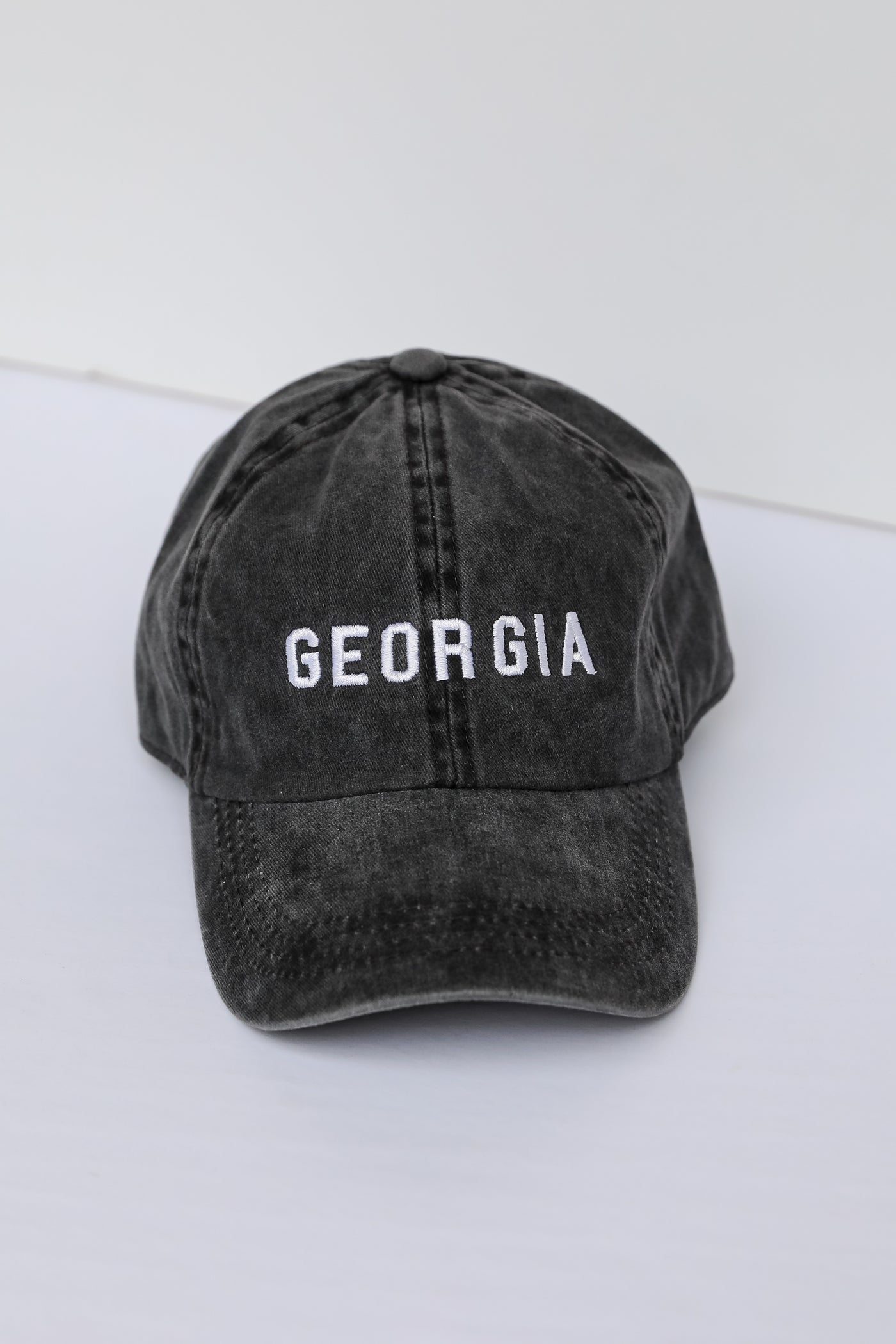 Georgia Embroidered Hat flat lay