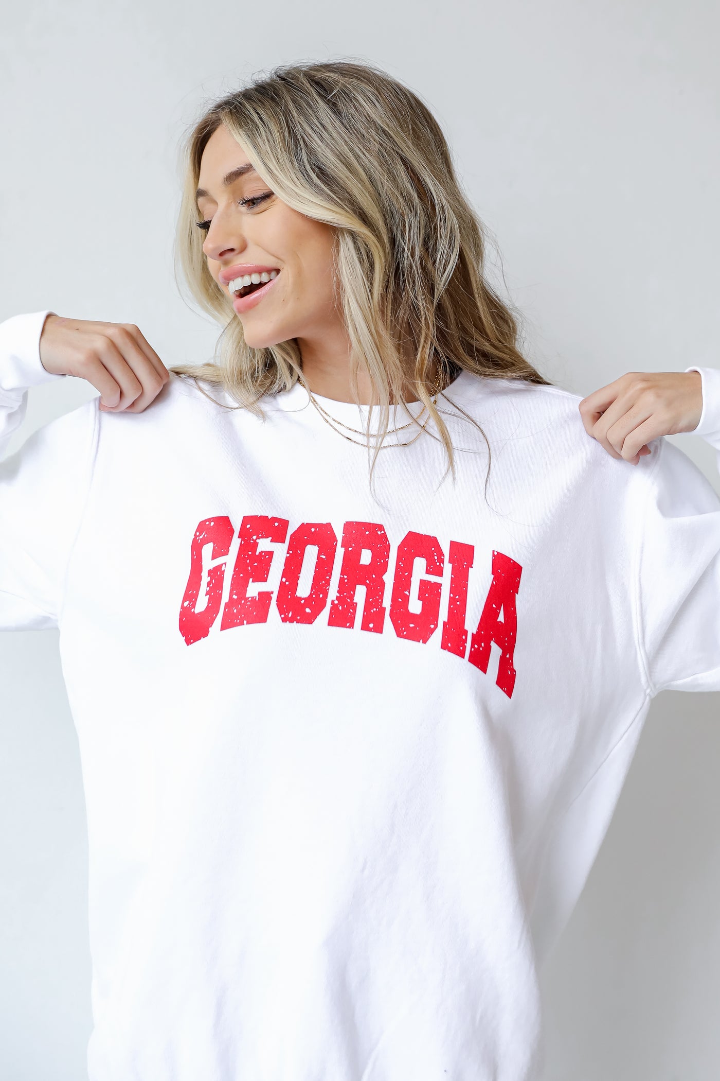 White Georgia Pullover from dress up
