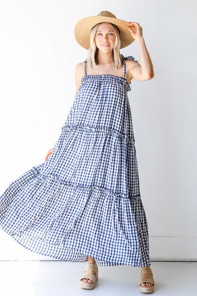 FINAL SALE - Perfect Dream Gingham Maxi Dress