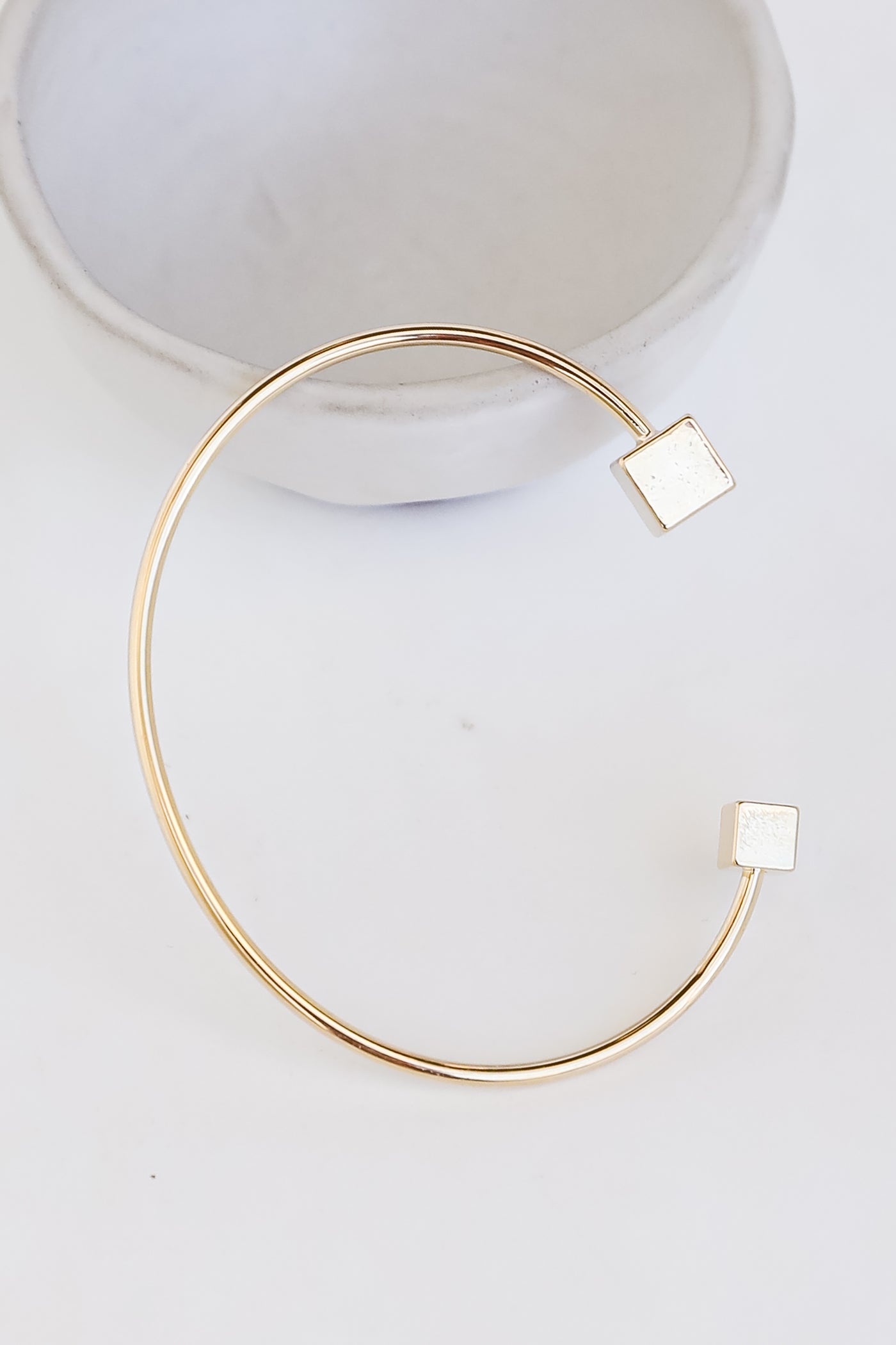 Gold Cuff Bracelet close up