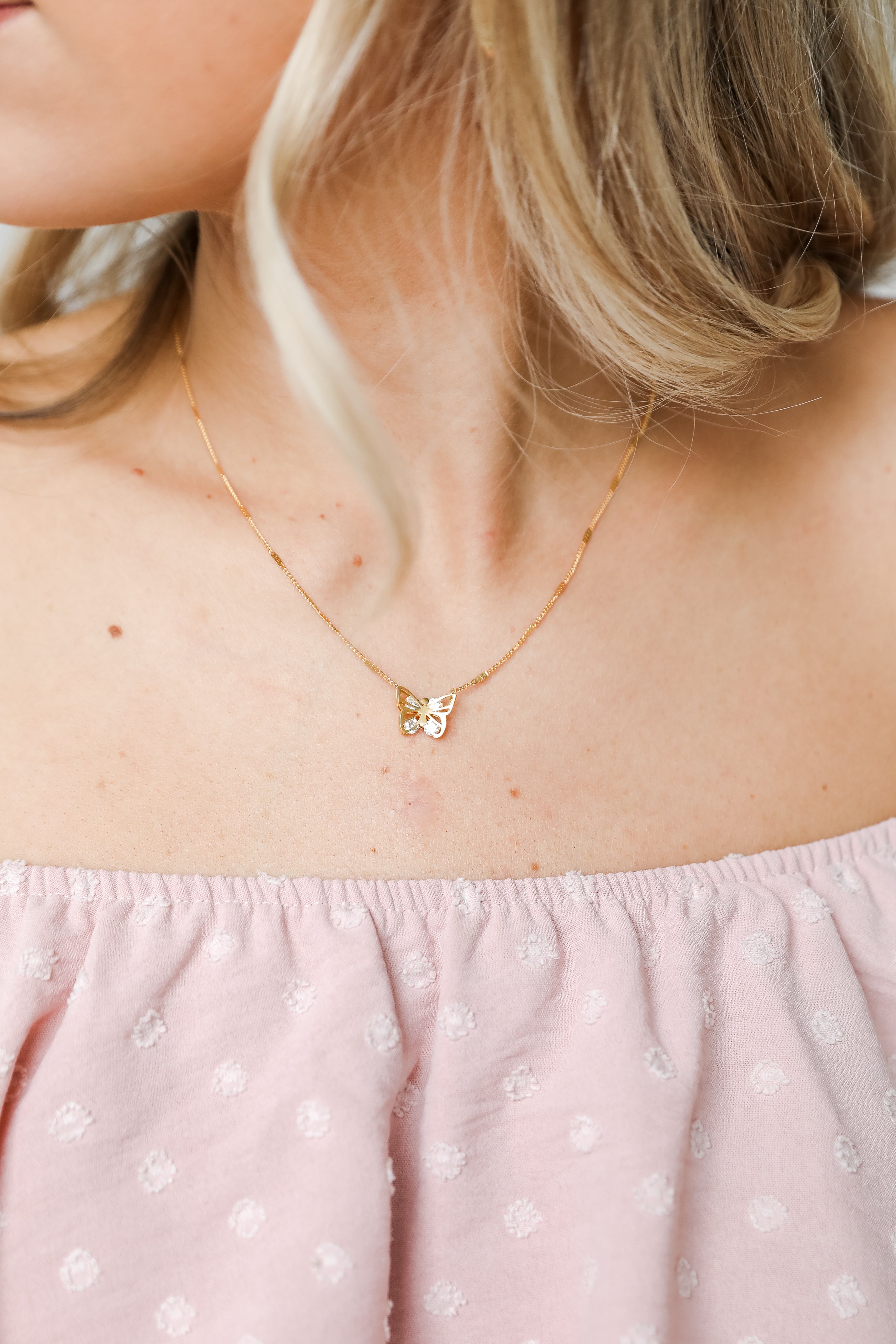 Gold Butterfly Necklace