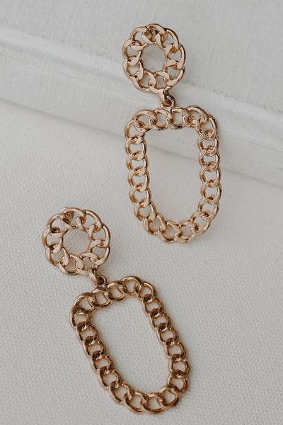 Rosie Gold Chain Drop Earrings