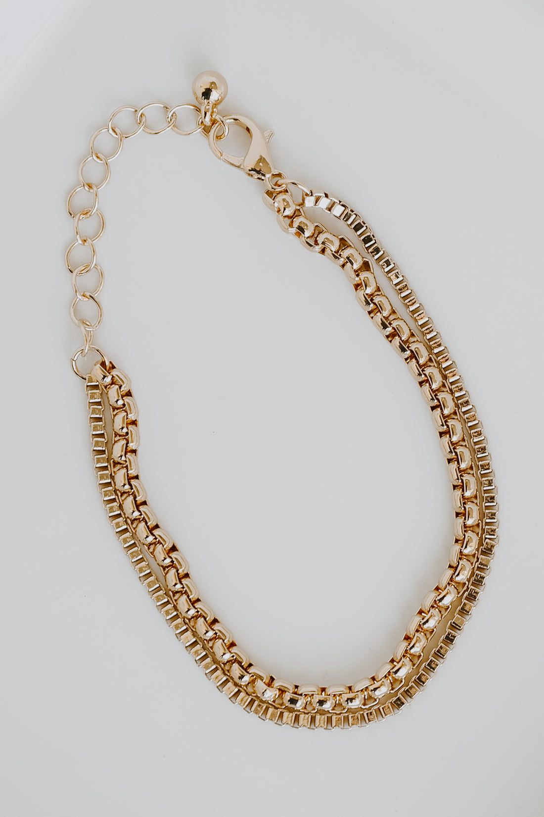 Gold Layered Chain Bracelet from dress up