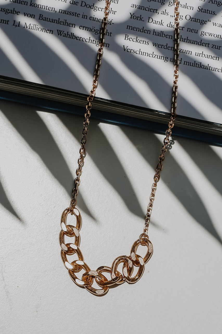 Alyssa Gold Chain Necklace