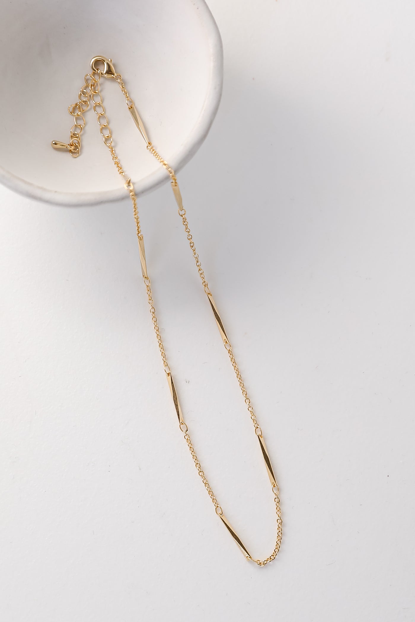 Gold Chain Necklace close up