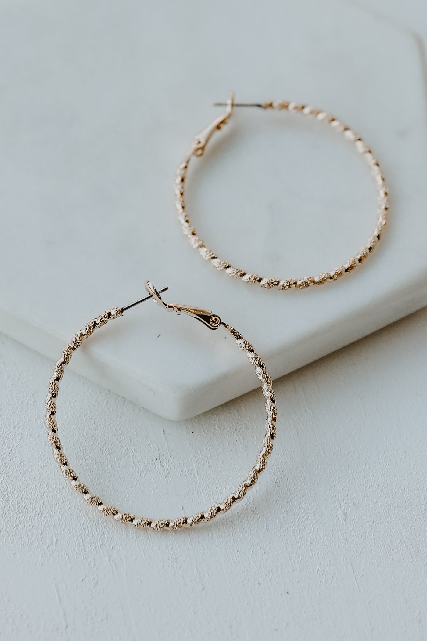 Textured Small Hoop Earrings from dress up