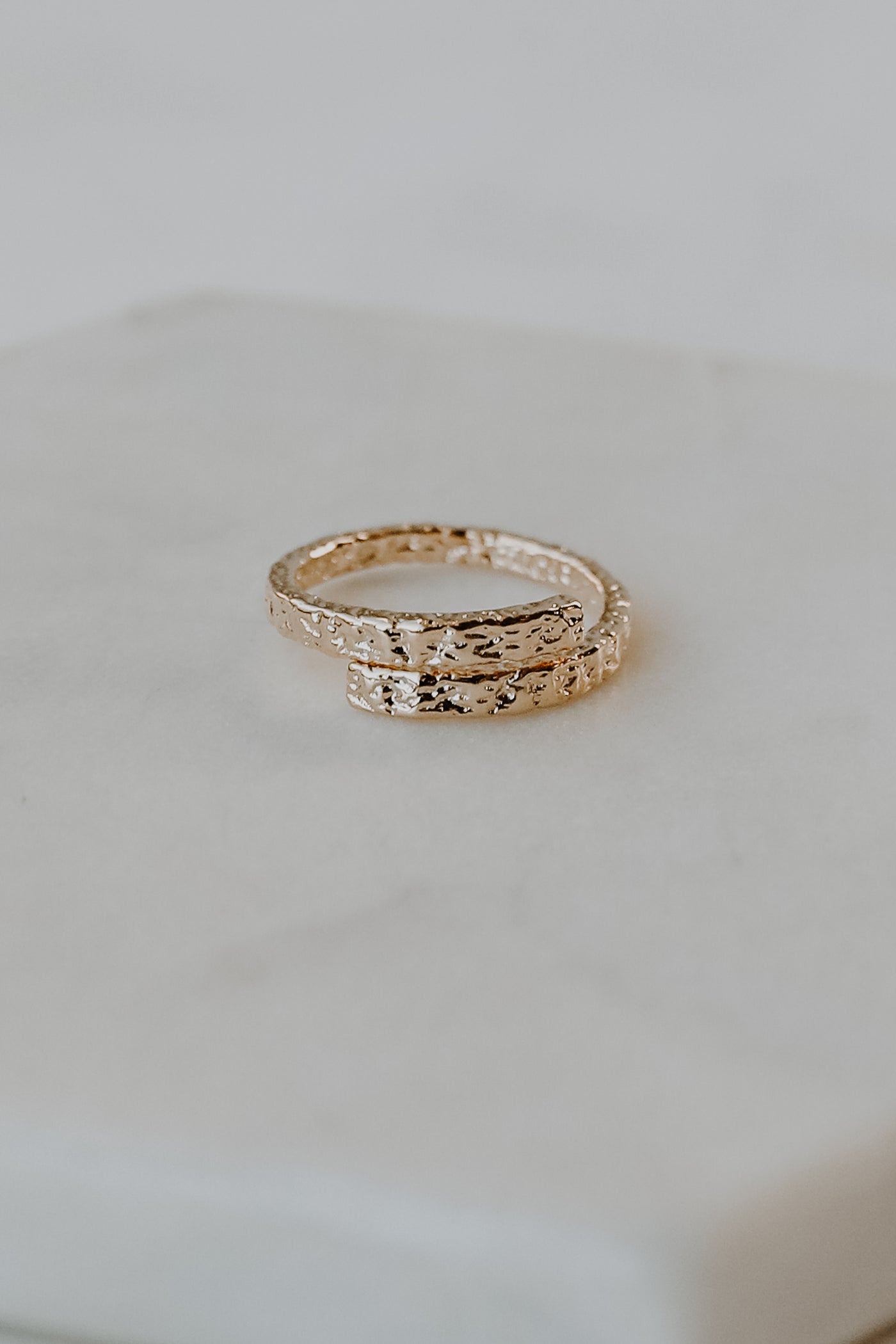 Gold Hammered Ring from dress up