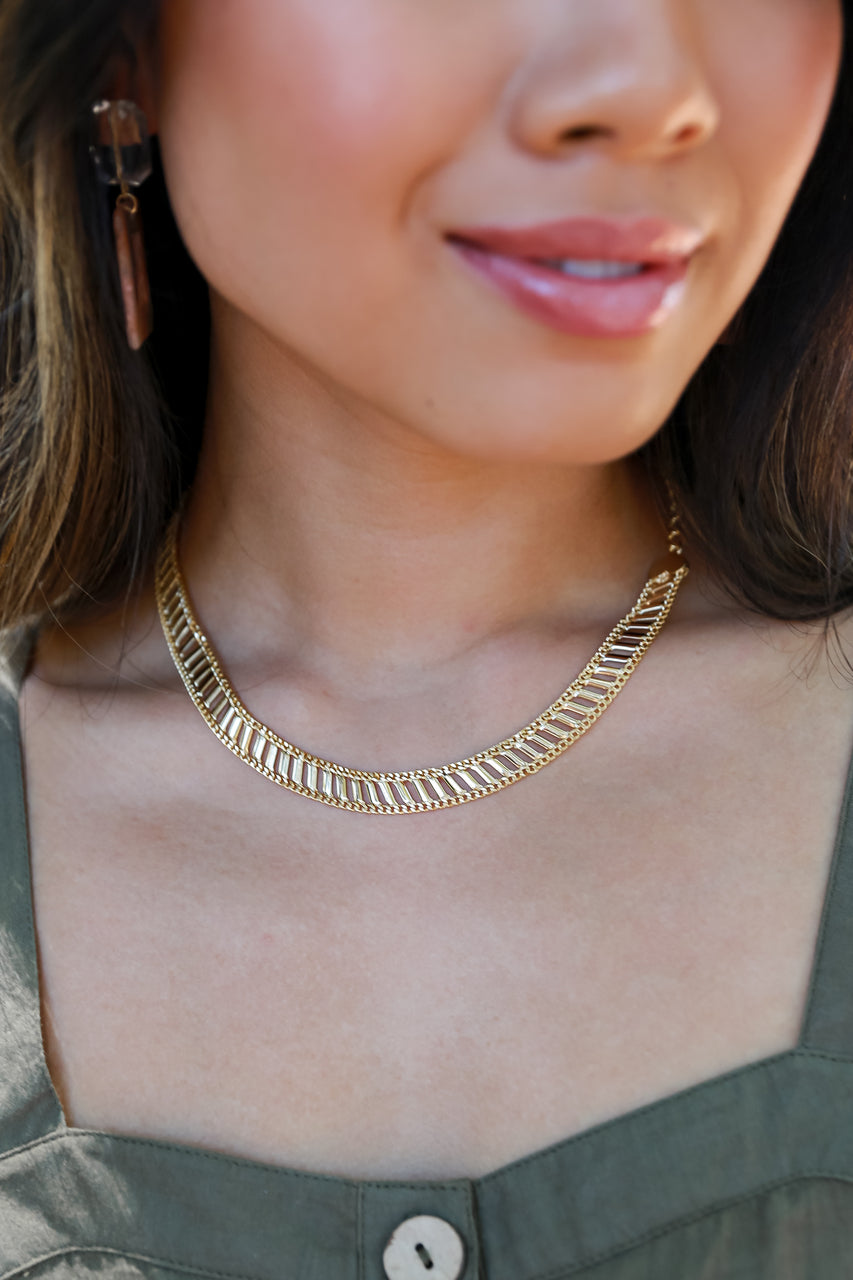 Leah Gold Heart Necklace