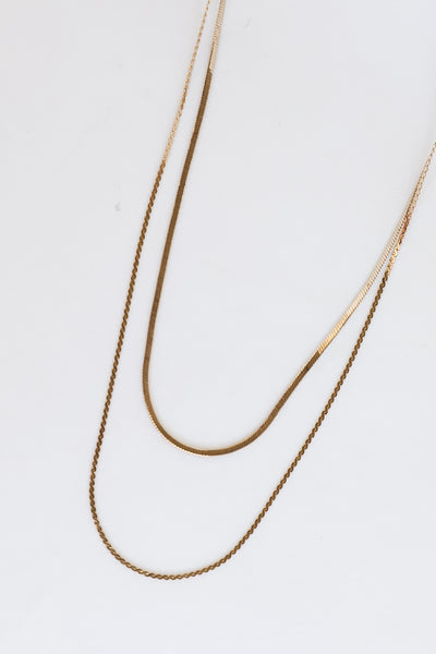 Gold Layered Chain Necklace
