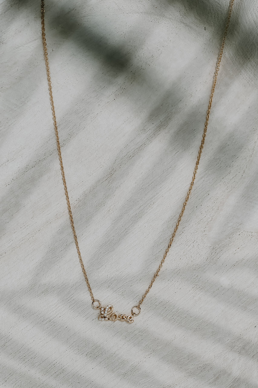 Avery Gold Love Necklace