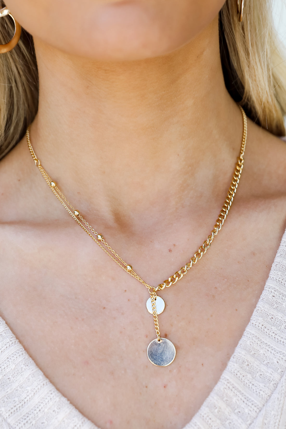 Gold Chain Layered Necklace