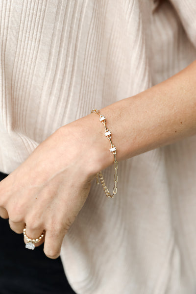 gold rhinestone bracelet