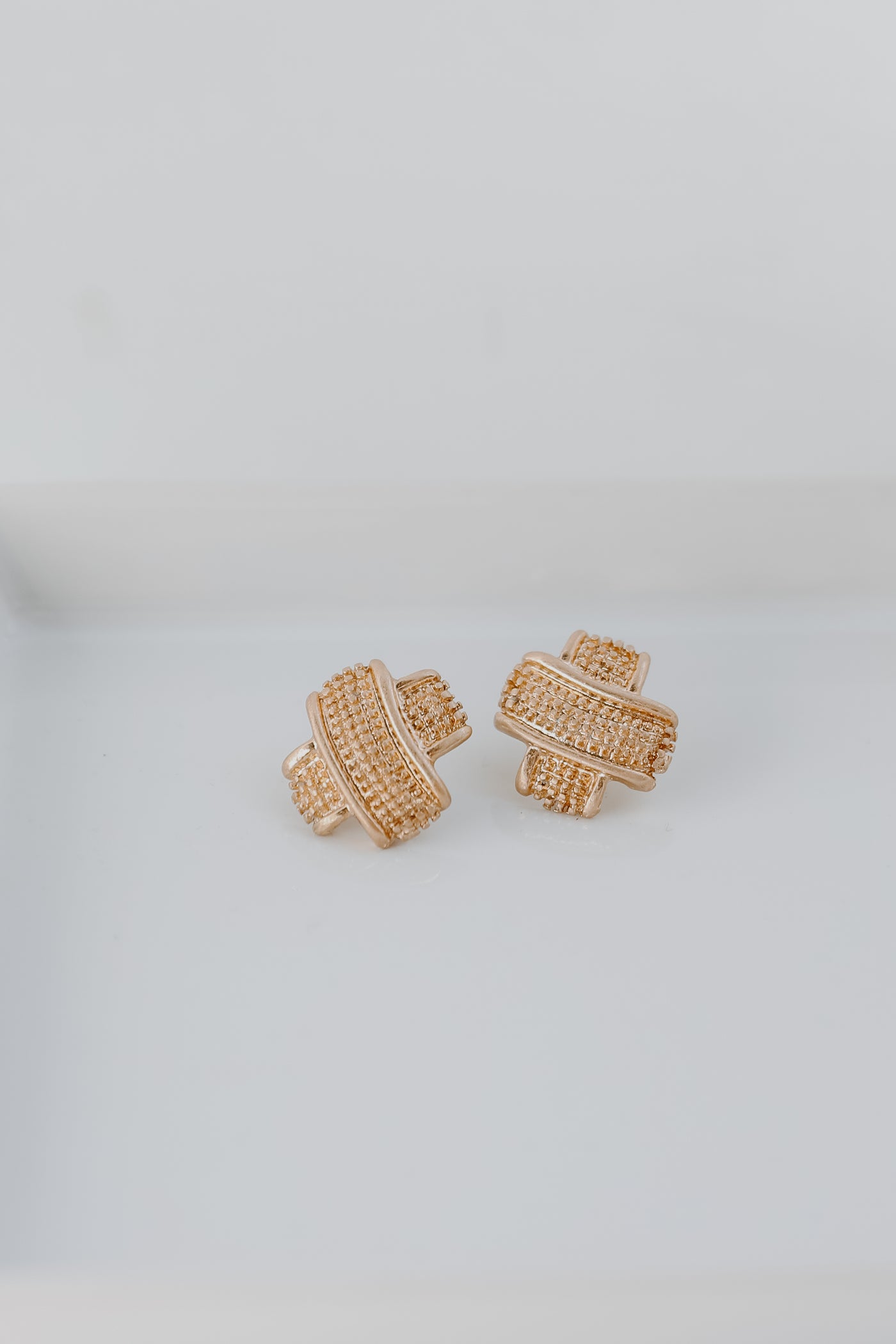 Gold Stud Earrings from dress up
