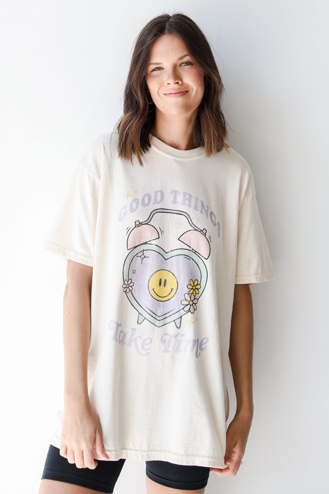 Good Things Take Time Graphic Tee front view