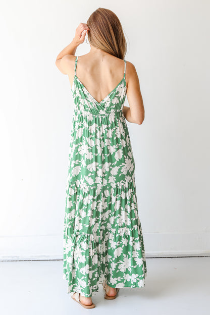 Floral Maxi Dress back view
