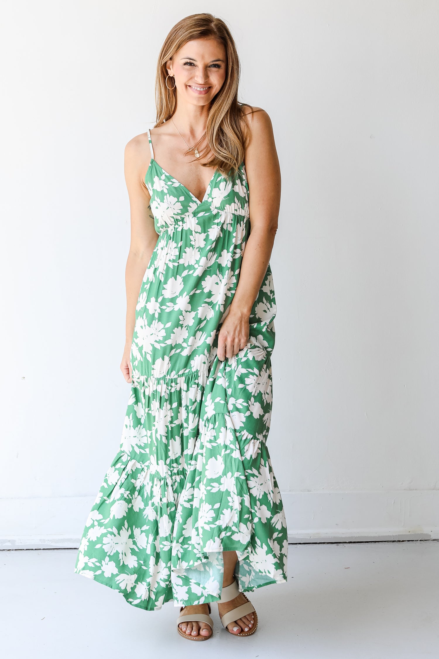 Floral Maxi Dress front view