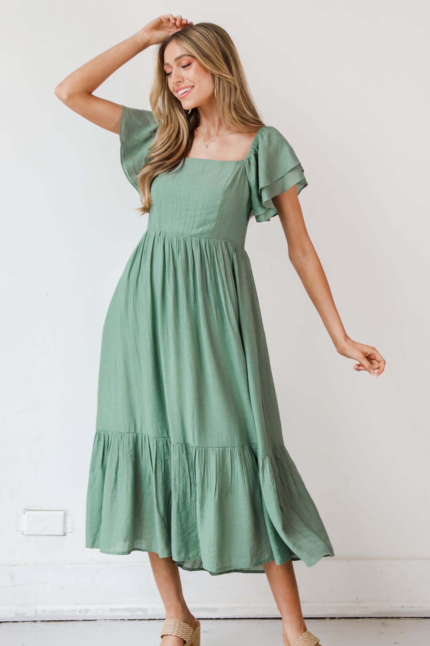 green Midi Dress