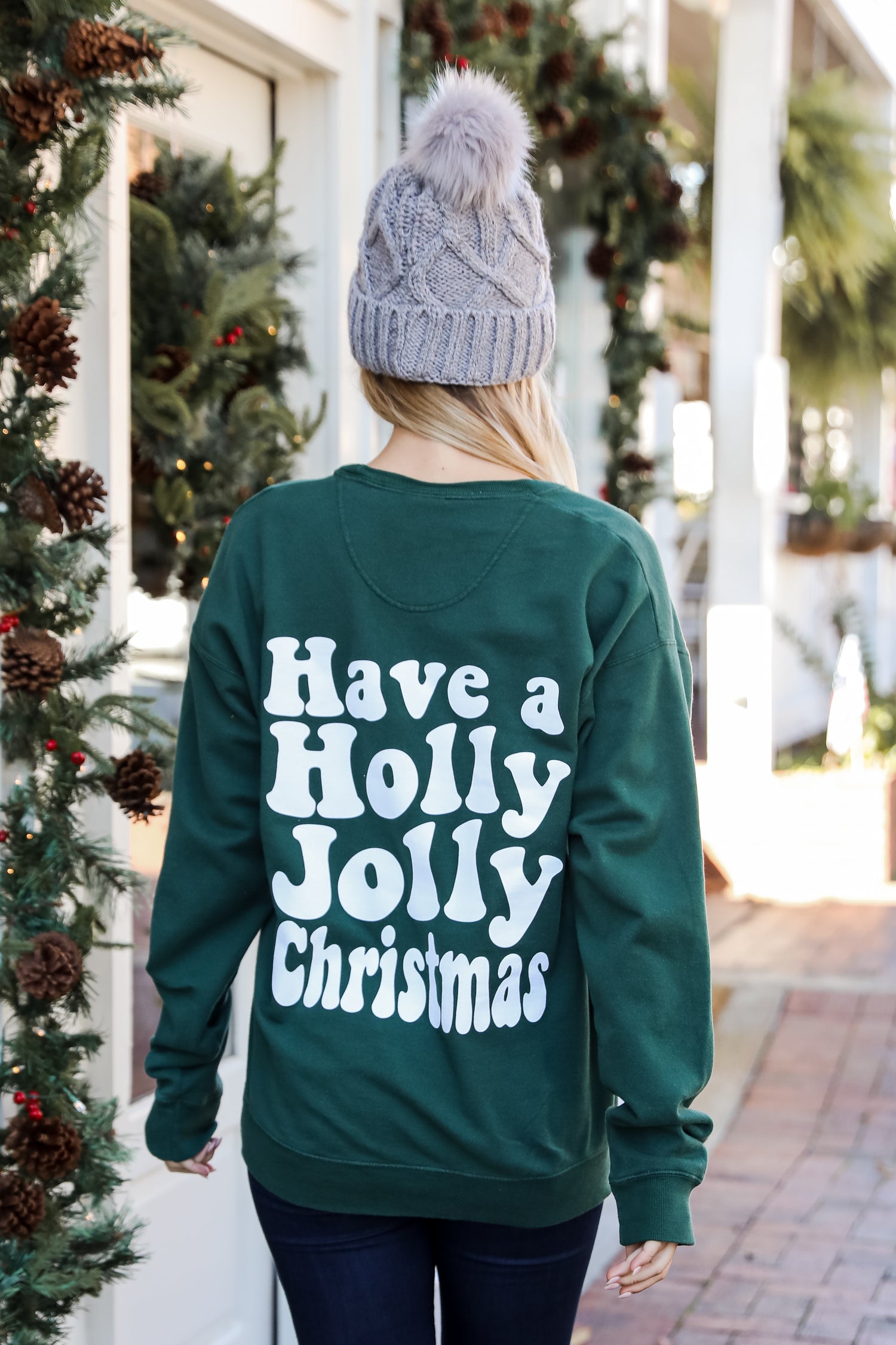 Have A Holly Jolly Christmas Pullover. Graphic Christmas Sweatshirt. Sweatshirts for Christmas Oversized
