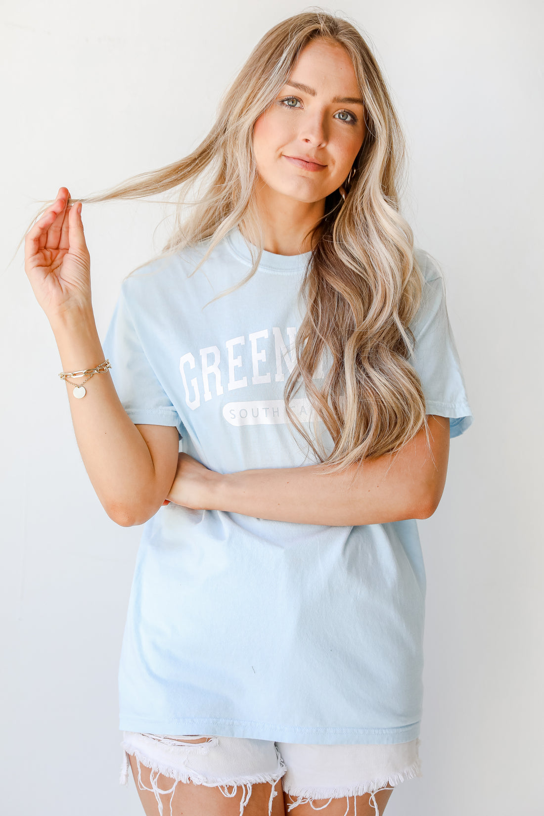 Light Blue Greenville South Carolina Tee from dress up
