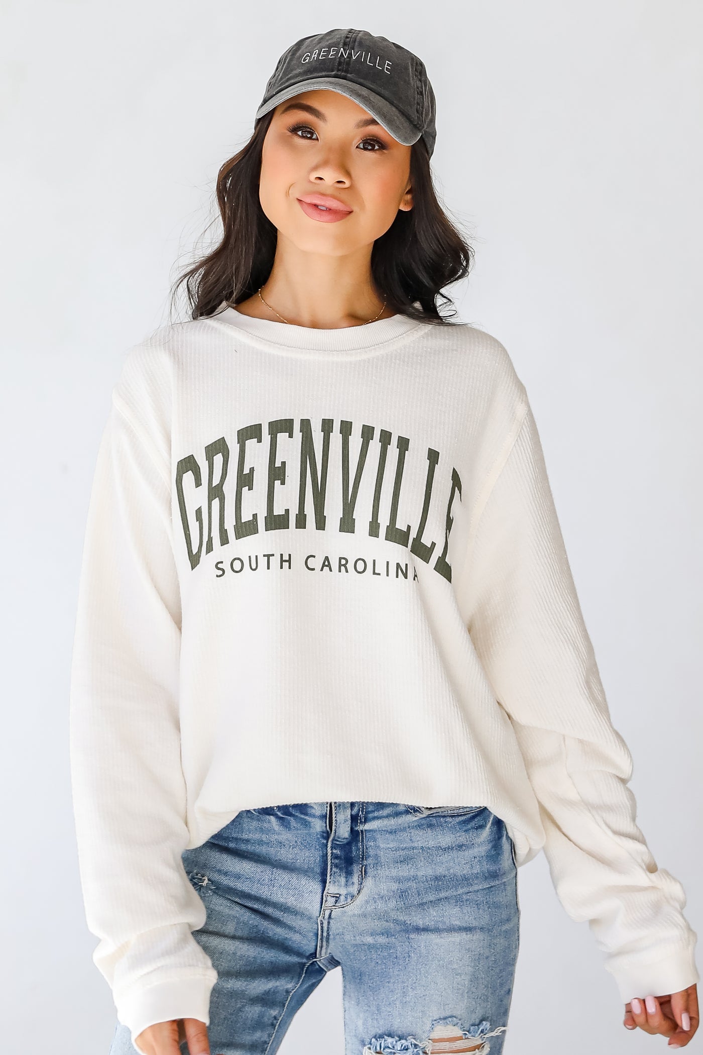 Greenville Corded Pullover front view