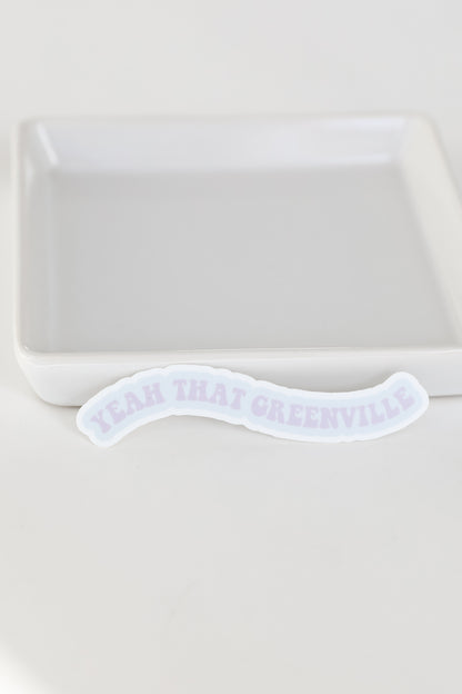 Wavy Yeah That Greenville Sticker from dress up