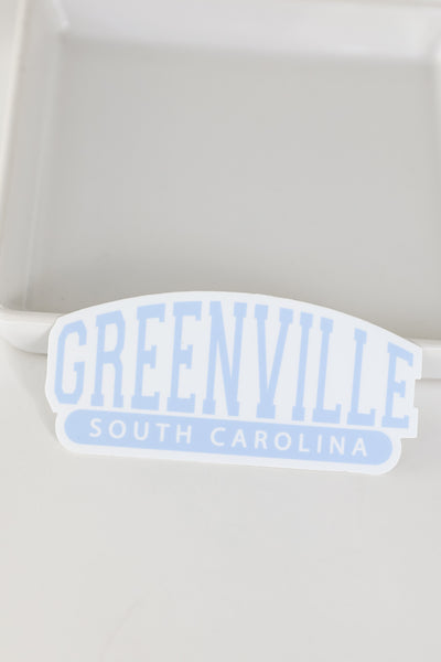 Light Blue Greenville South Carolina Sticker from dress up