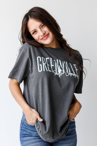 Greenville South Carolina Script Tee front view