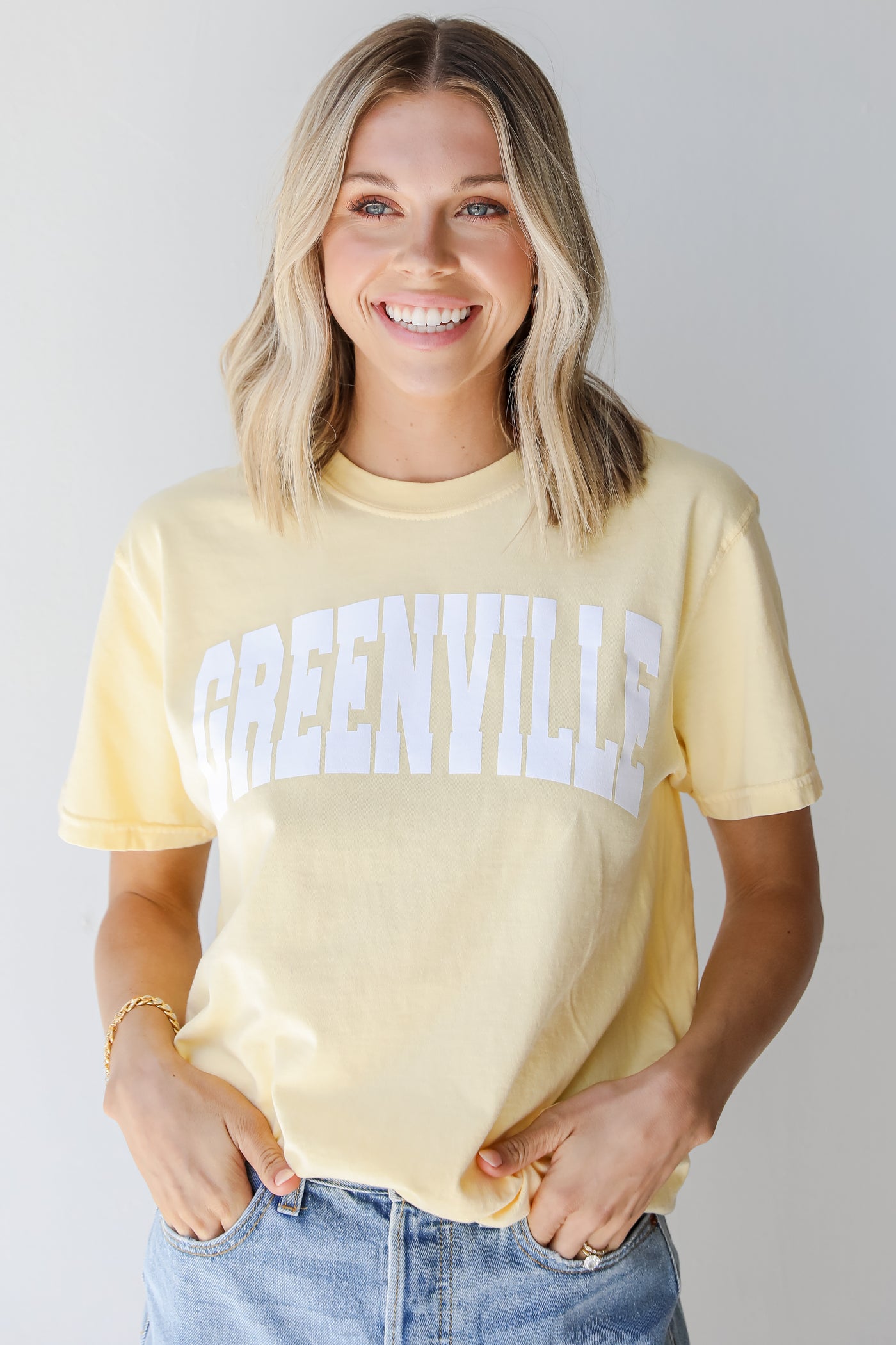 Yellow Greenville Tee