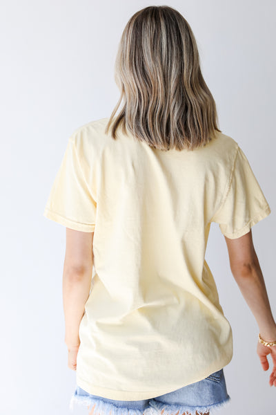 Yellow Greenville Tee back view