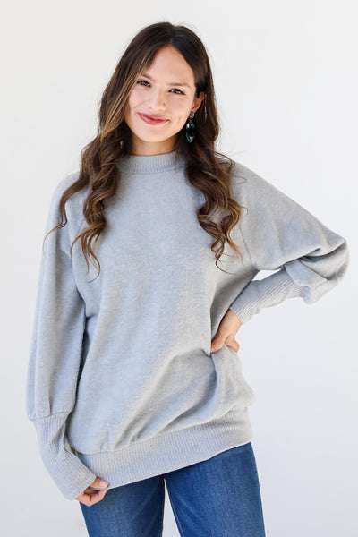 Cozy Brushed Knit Top