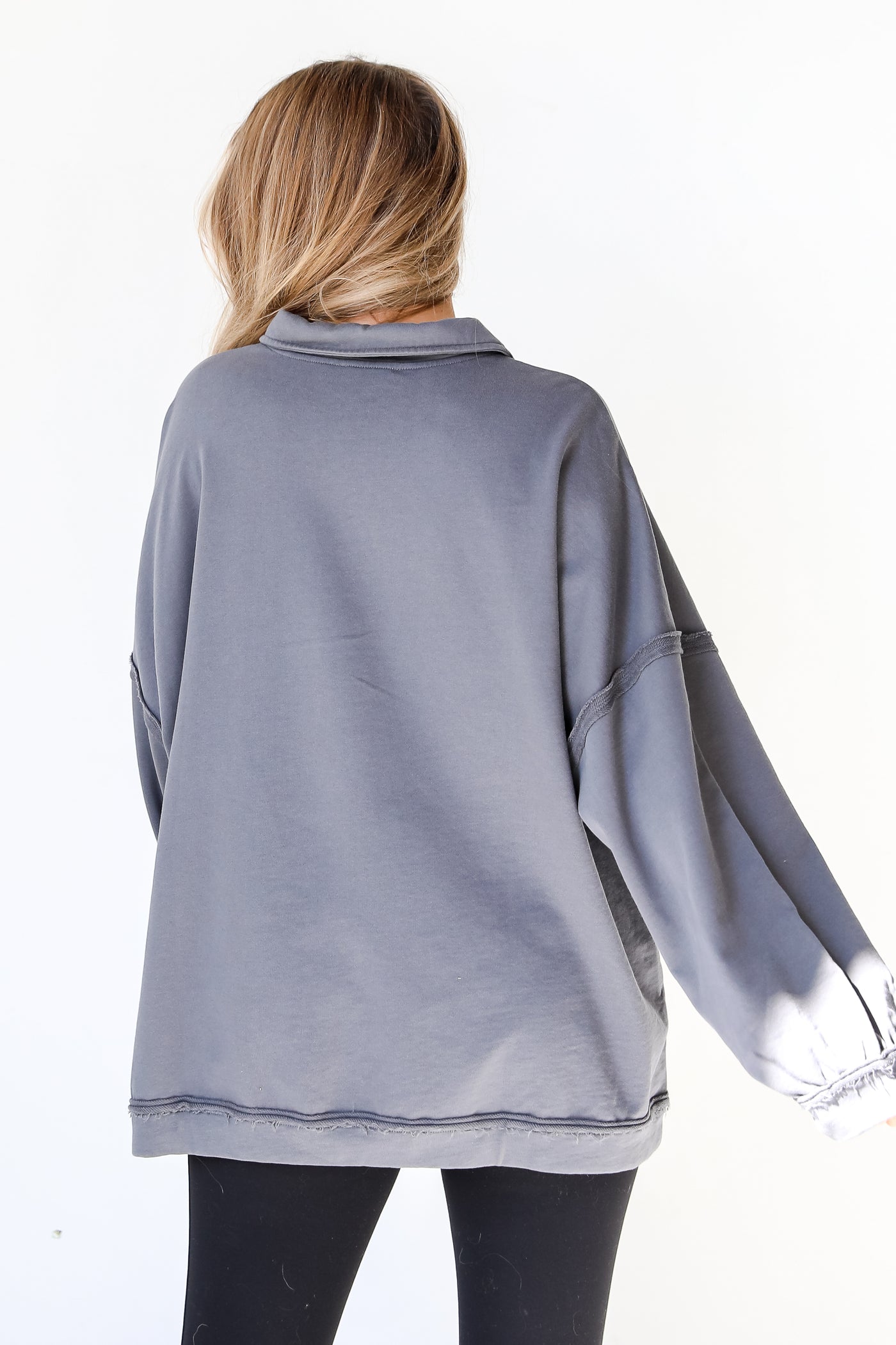 Henley Pullover back view