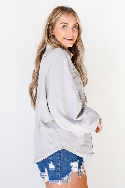 Henley Pullover side view