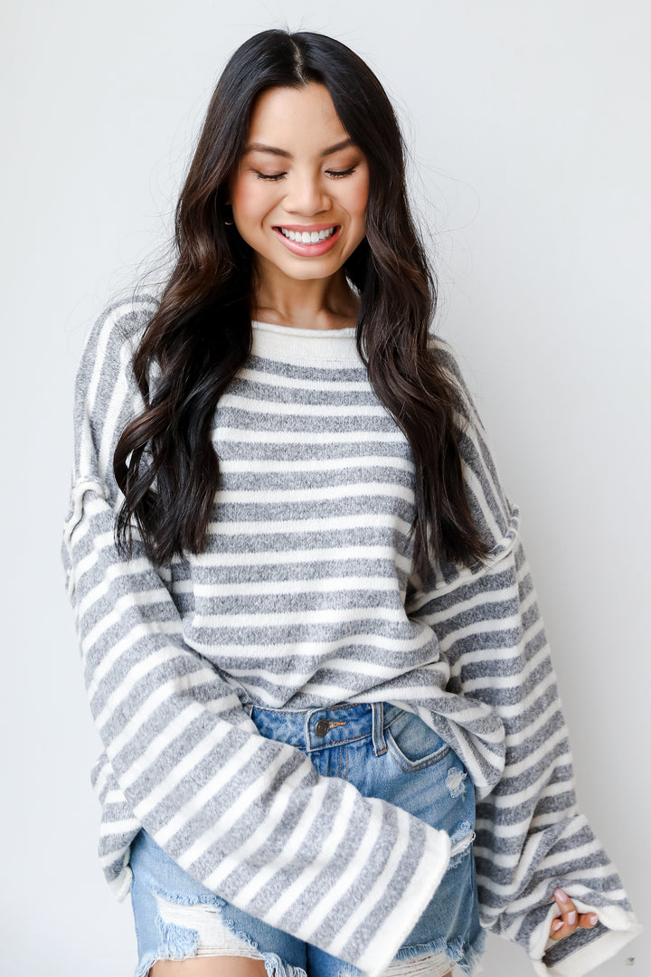 Striped Sweater front view