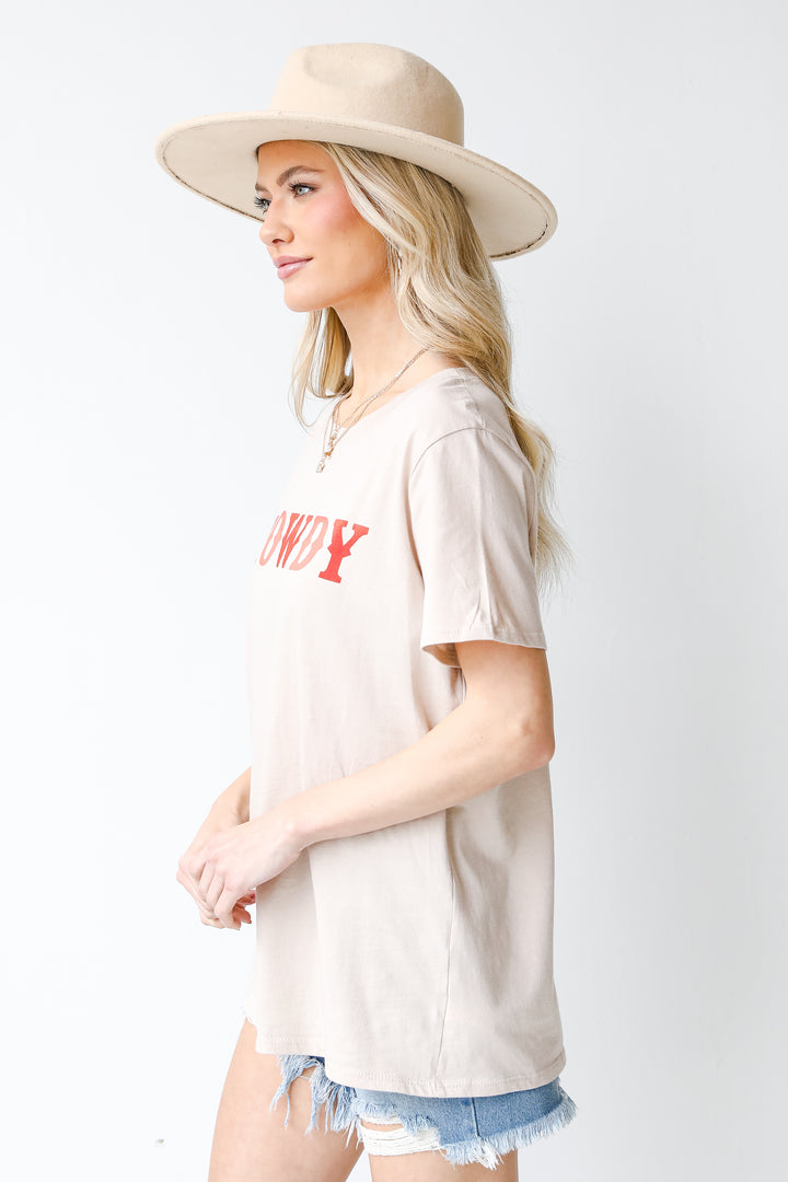 Howdy Oversized Graphic Tee side view
