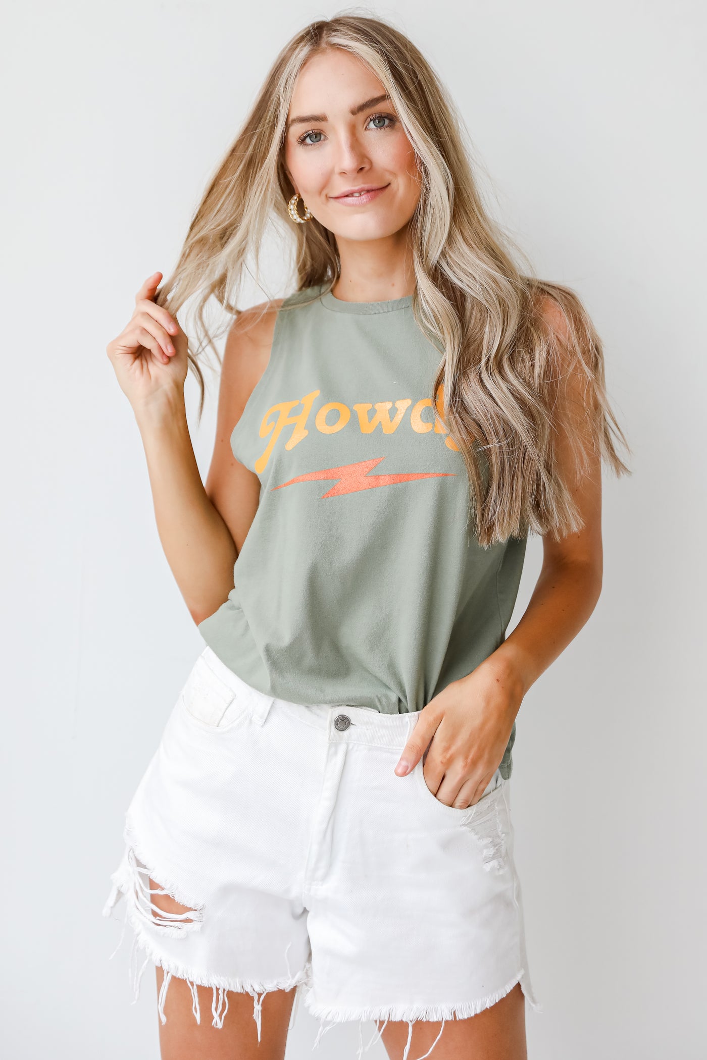 Howdy Graphic Muscle Tank from dress up