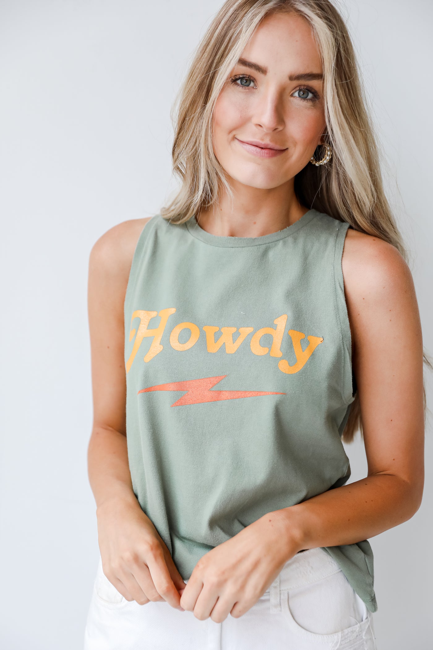 Howdy Graphic Muscle Tank