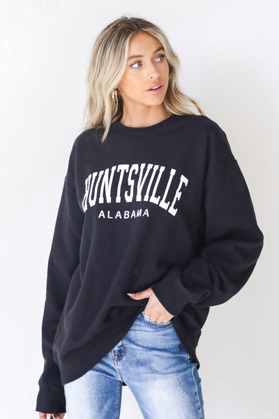 model wearing the Huntsville Alabama Pullover