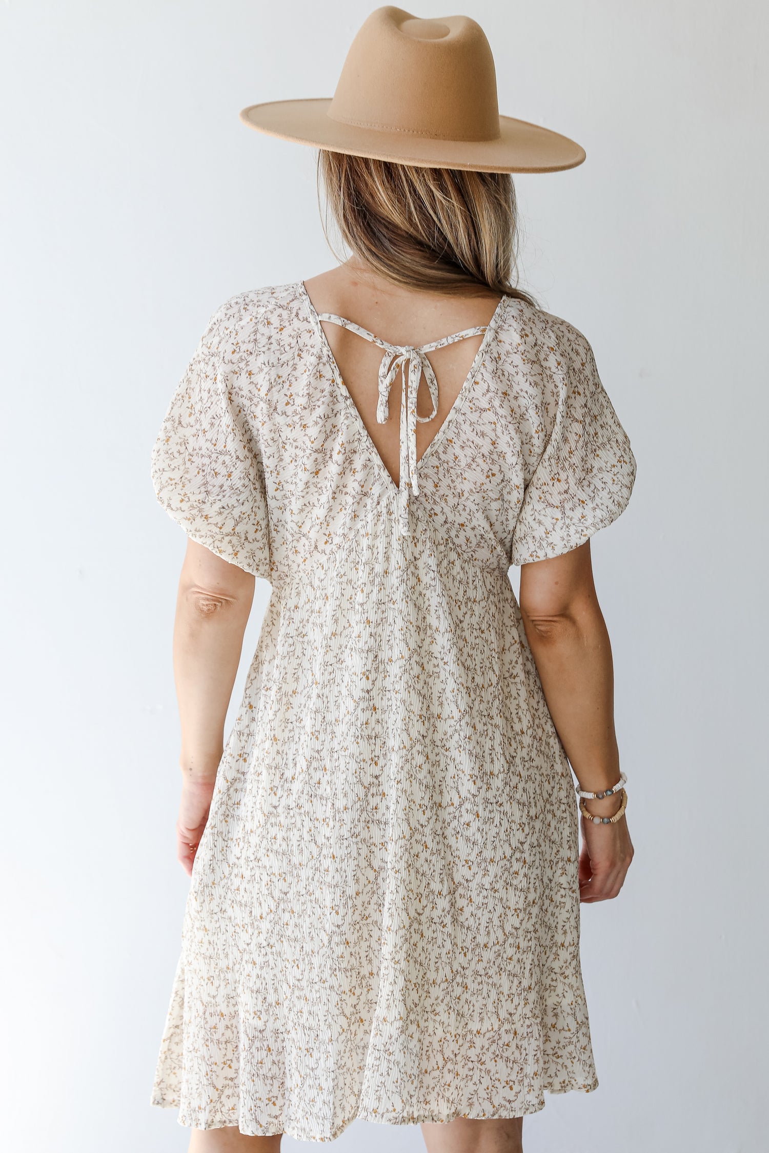 Floral Dress back view