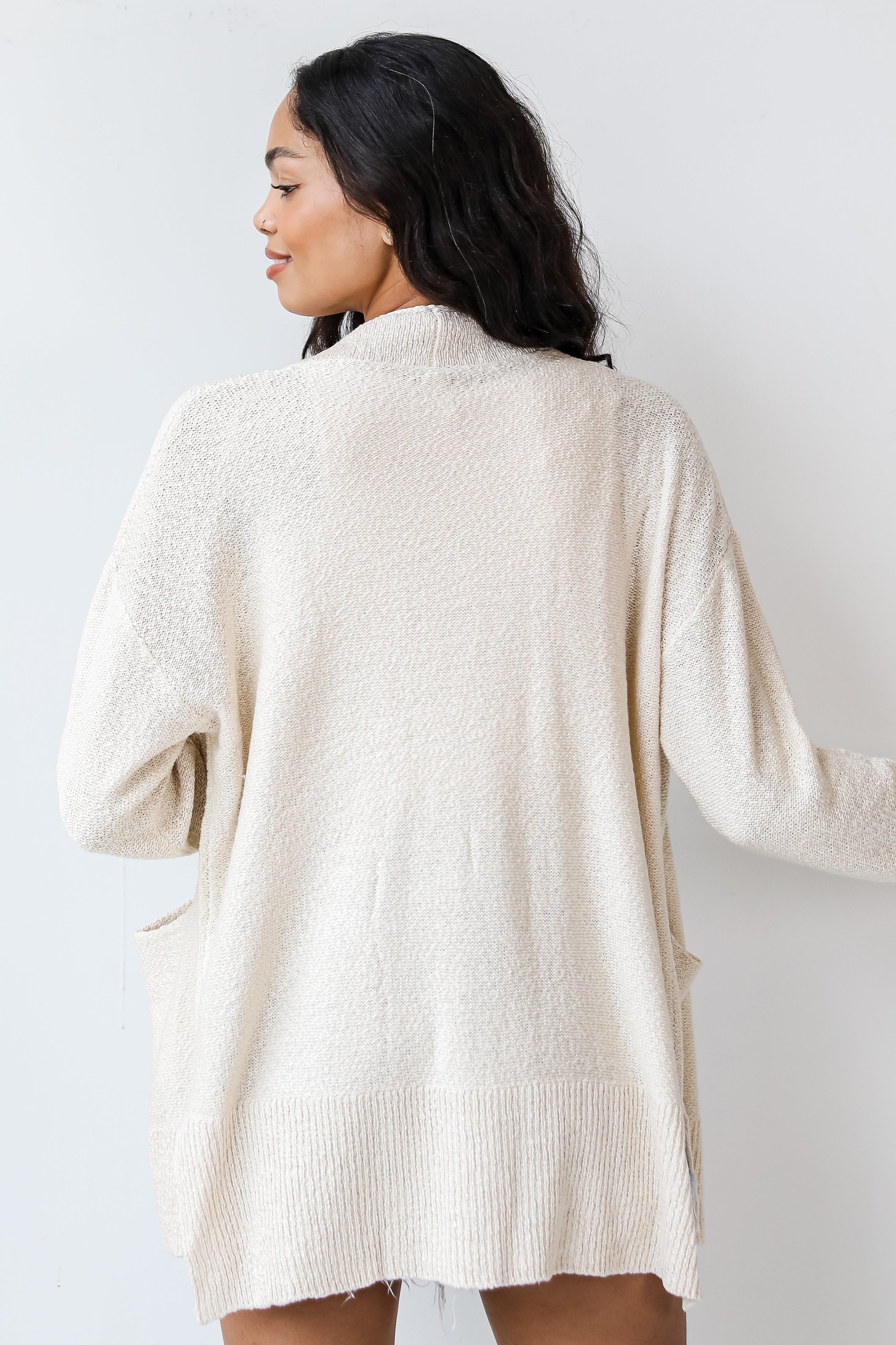 Cardigan back view