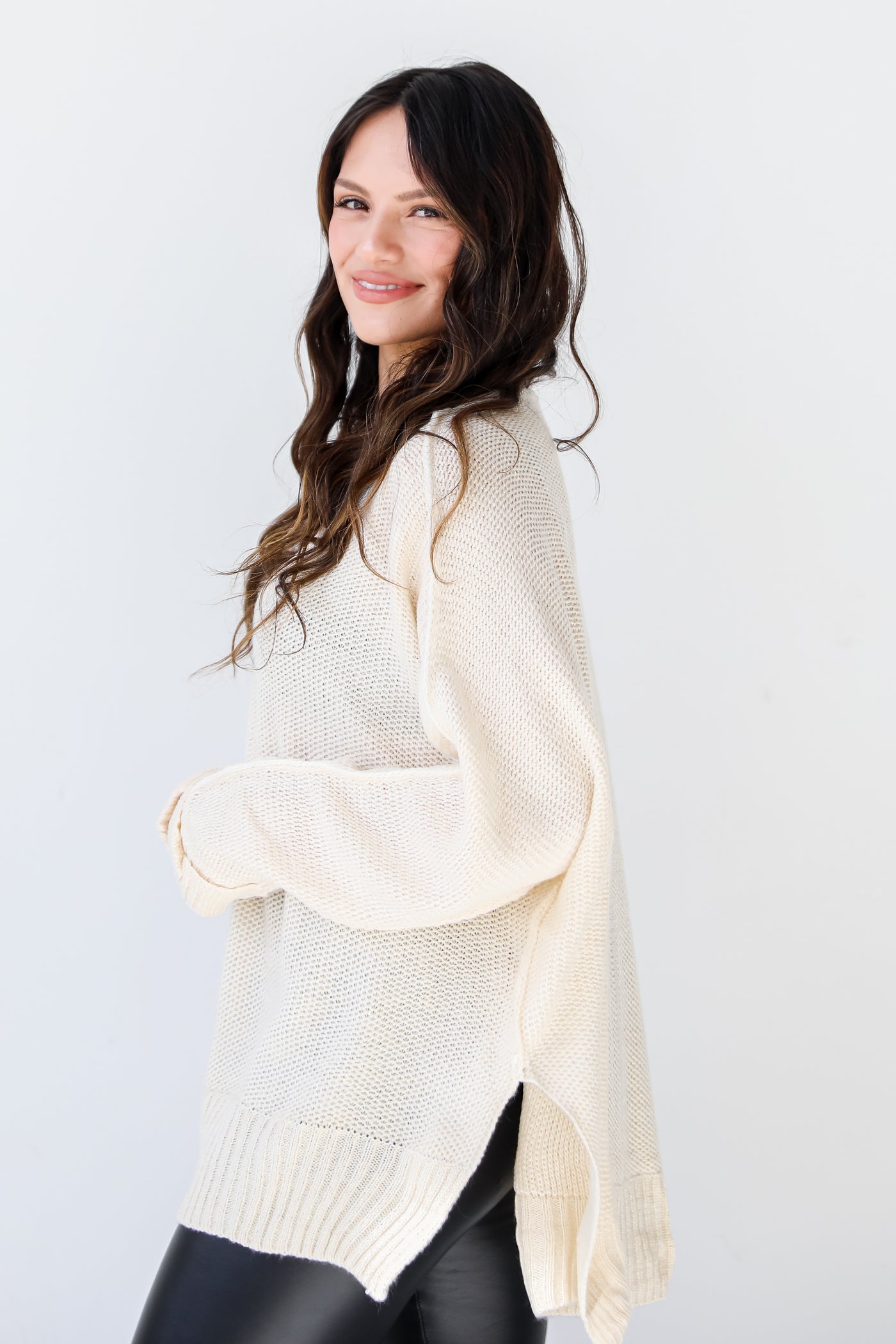 ivory Sweater side view