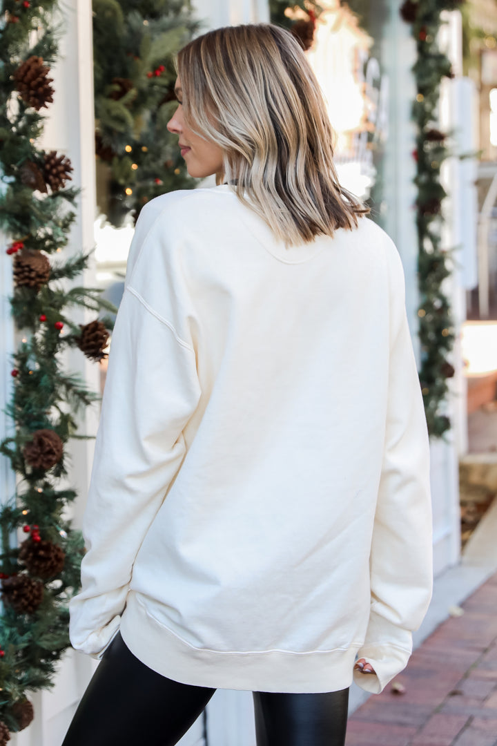 Ivory Merry Merry Merry Pullover back view