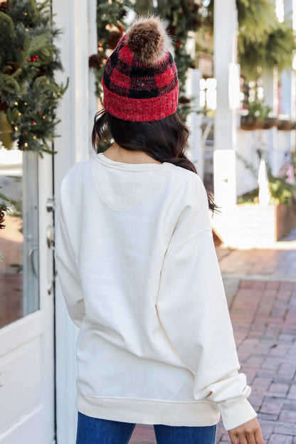 Ivory Merry Pullover back view