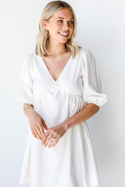 Linen Babydoll Dress from dress up