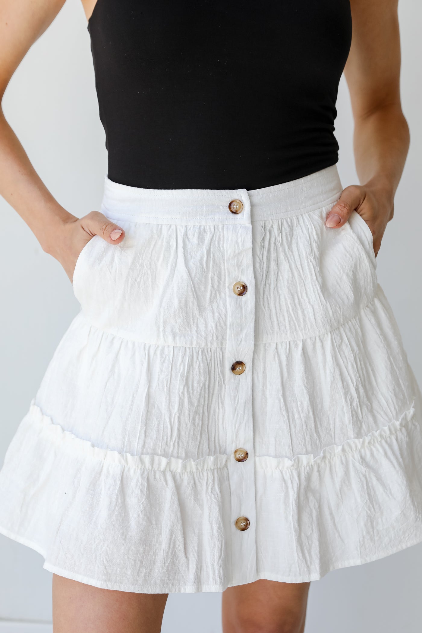 Tiered Mini Skirt