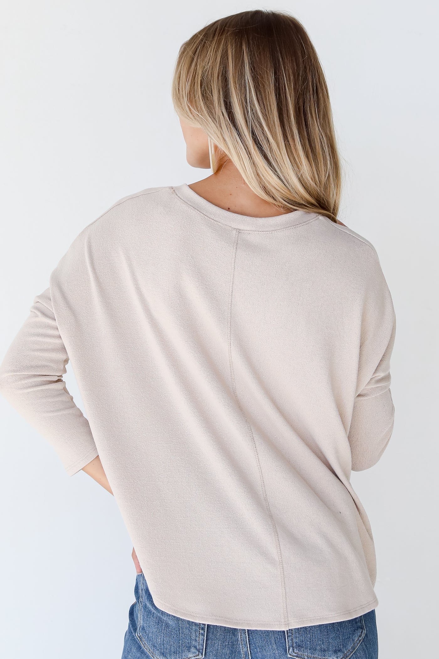Knit Top back view